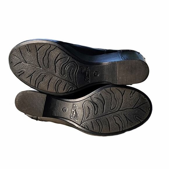 Dansko Franka Leather Crisscross Strap Wedge Clogs 38 - Picture 6 of 9